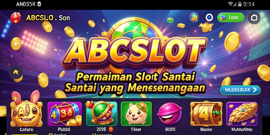 Tampilan gameplay <strong>ABCSLOT</strong> yang ceria dan penuh aksi.