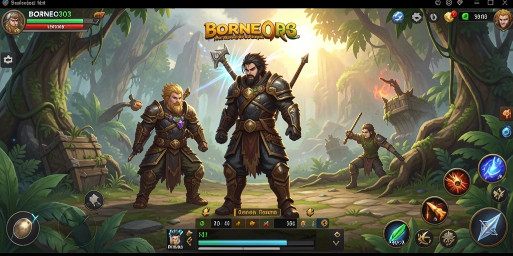 Tangkapan layar gameplay petualangan RPG yang menampilkan aksi karakter.