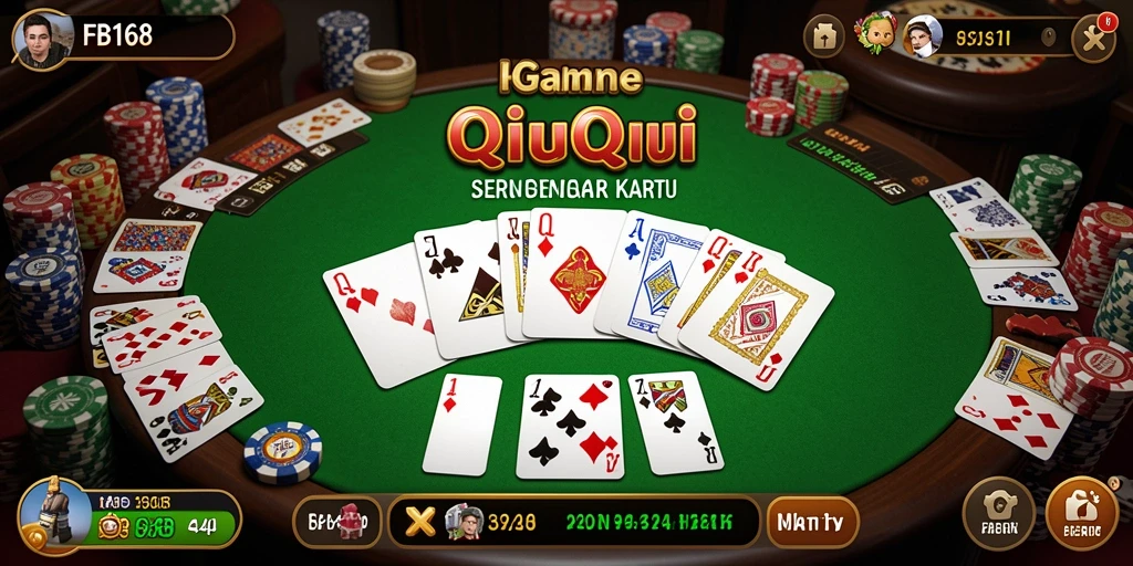 Tangkapan layar gameplay QiuQiu yang mendebarkan di FB168.