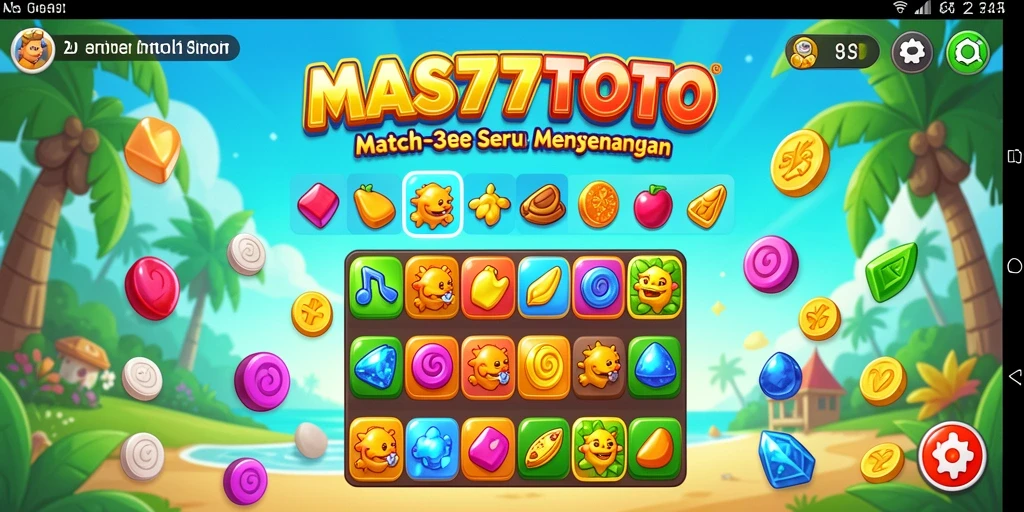 Gameplay menarik dari MAS77TOTO dalam kategori Match-3.
