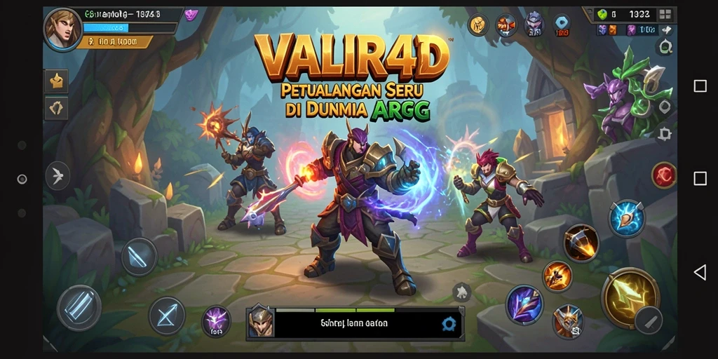 Tangkapan layar VALIR4D menampilkan aksi seru dalam pertarungan ARPG.